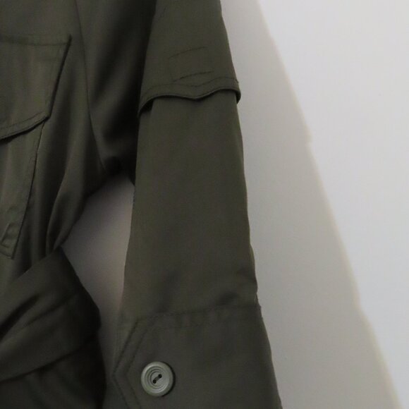 NWOT Margot & Clemence Khaki Green Utility Dress - Picture 2 of 7